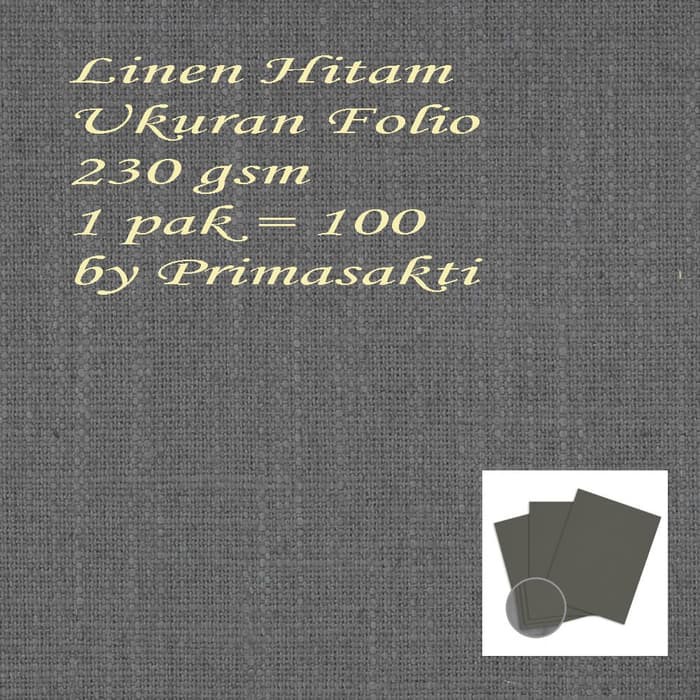 

KERTAS Linen Folio 1 pak=100 lembar 200 gsm