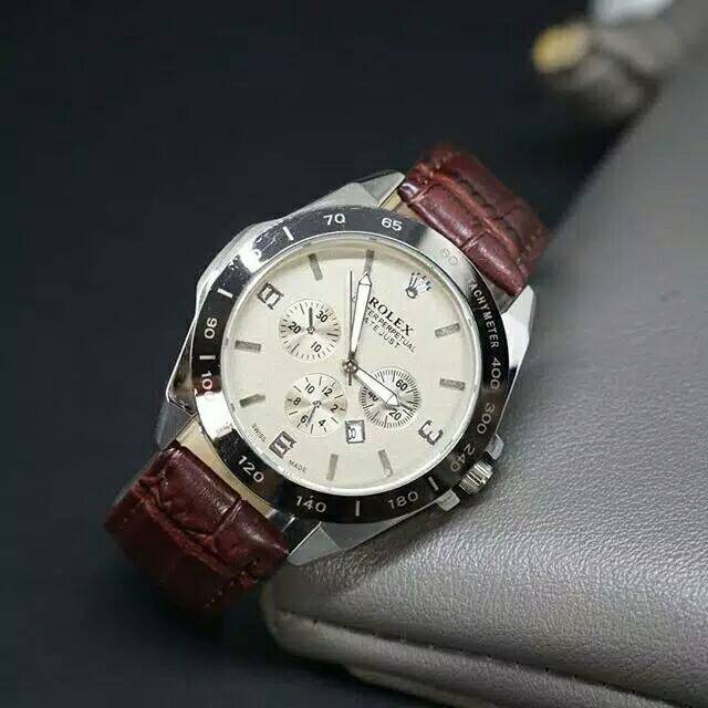 Jam tangan pria rolex kulit