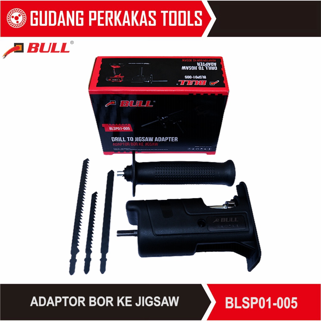 BULL BLSP01-005 Adaptor Bor Reciprocating Drill to Jigsaw 150mm
