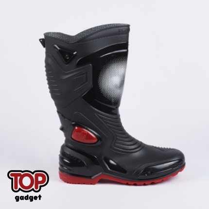 Sepatu Boots Motor Waterproof Anti Air - Sepatu Biker Karet Ap Boots Moto