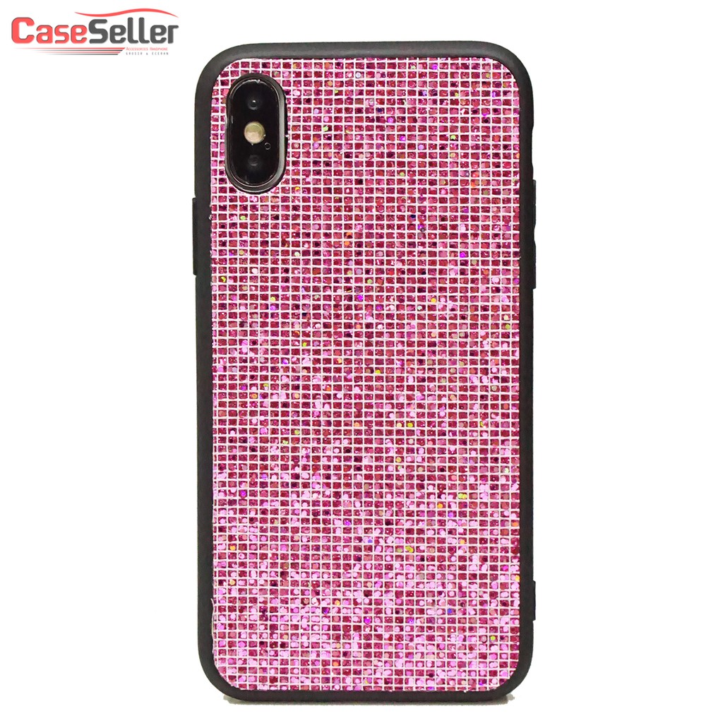 Apple Iphone 6G  7G+  8G+  9G  XS MAX  XS  X  Case Casing Soft Case PC Glitter manik manik