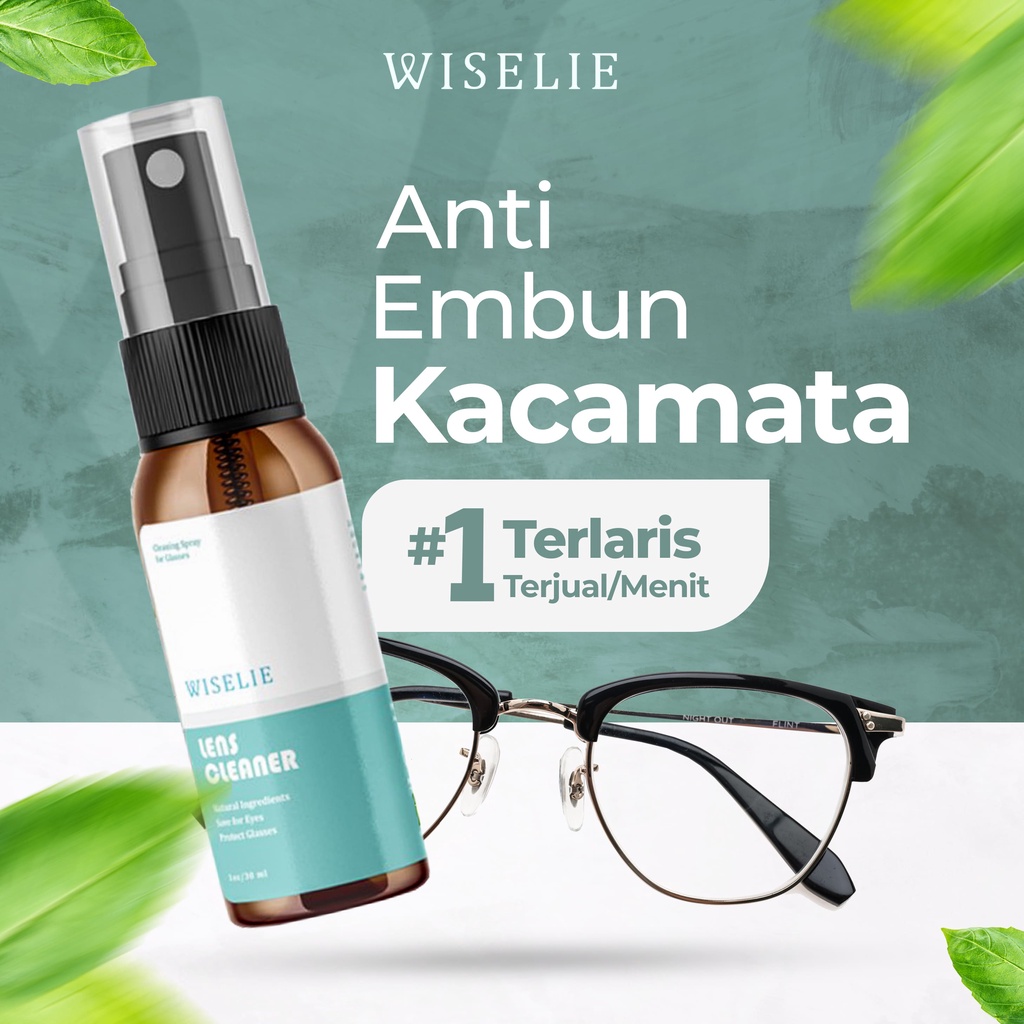 Wiselie - Air Pembersih Kacamata Anti Fog Cairan Pembersih Kacamata Anti Embun Anti Uap Spray Pember