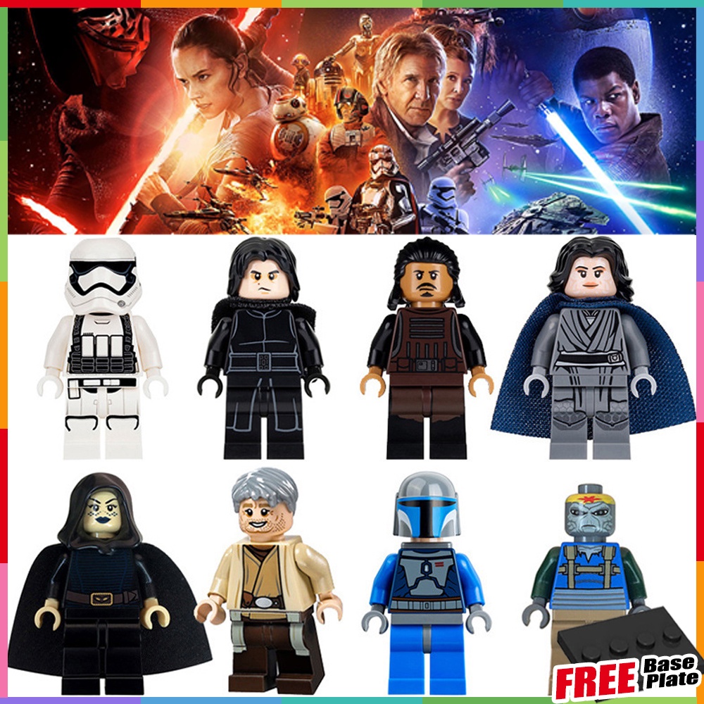 Kylo Ren Mini Figure Star Wars Tasu Leech Barriss Offee Owen Lars Untuk Hadiah Anak PG8053