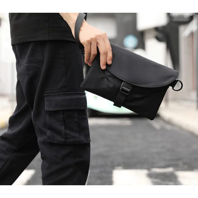 Tas Selempang Pria Bahu Korea / Tas Slempang bag polos selendang bahan Kanvas | Tas pria Selempang polos| tas wanita Selempang polos