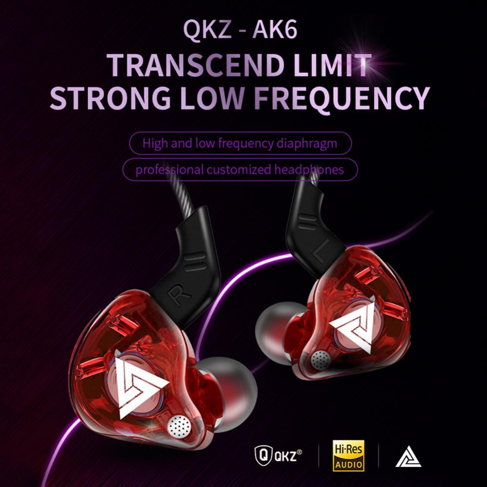 (COD) Earphone QKZ AK6 Headset QKZ AK6 HIFI PRO Gaming Sport Mic Super Bass In-Ear Earphone with Microphone ORI