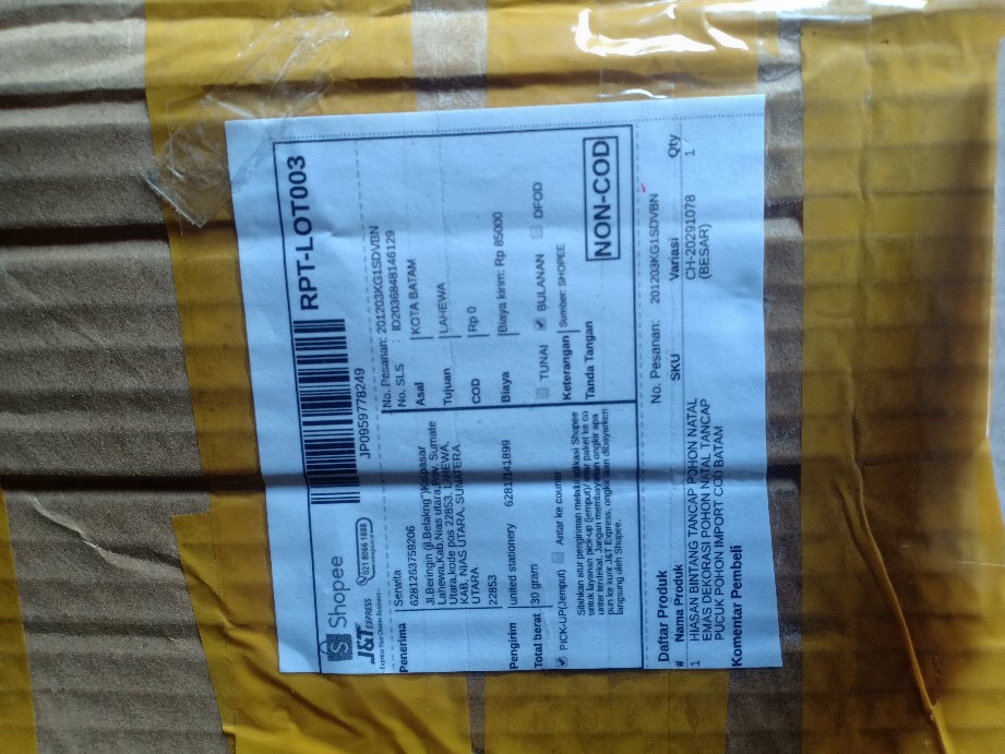 Unitedkits Hiasan Bintang Tancap Pohon Natal Emas Dekorasi Pohon Natal Tancap Pucuk Pohon Cod Batam