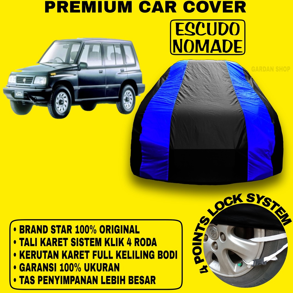 Body Cover ESCUDO NOMADE Sarung BIRU Penutup Pelindung Bodi Mobil Suzuki Escudo PREMIUM Blue Cover