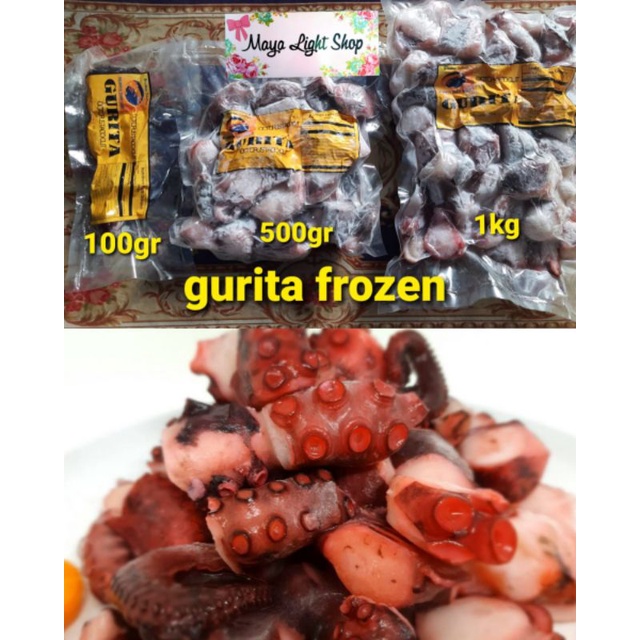 Gurita 1kg potong kaki gurita tako takoyaki okonomiyaki  halal baby octopus frozen boiled