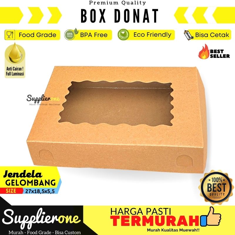 Jual Box Donat Dus Donat Dus Kue Kemasan Donat Wadah Donat Tempat Donat Dus Roti 1847