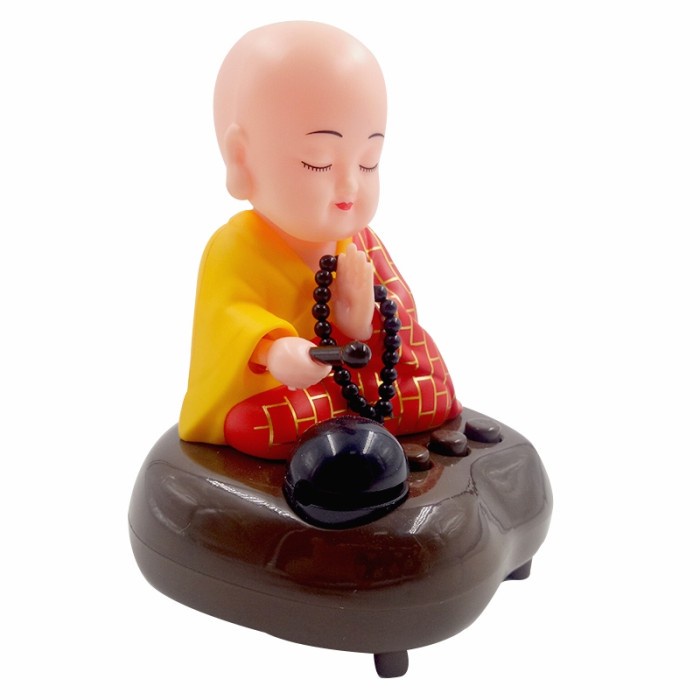 Patung Biksu Musik Budha Lucu Kado Souvenir Ultah Kotak Musik Imlek Harga Grosir Termurah