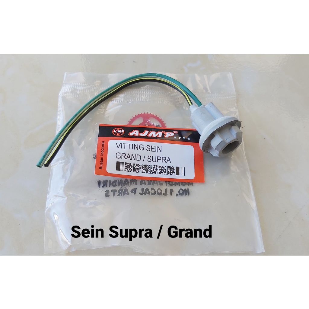 Cop Cob Fiting Soket SEIN Lampu Depan GRAND / SUPRA merk AJMP