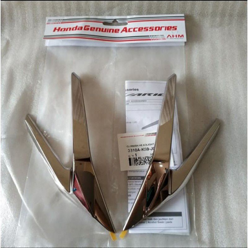 Garnish Headlight Headlamp Hiasan Lampu Depan New Vario 125 150 2018 sd 2022 Original AHM