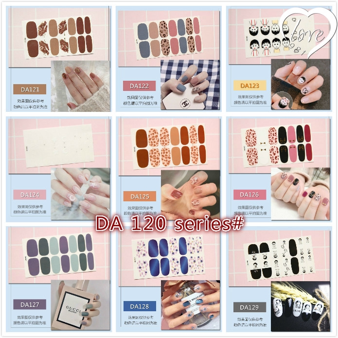 DA101-149 14Pcs / Set Stiker Kuku untuk Nail Art Nail sticker,Stiker Tahan air Kuku palsu,kuku