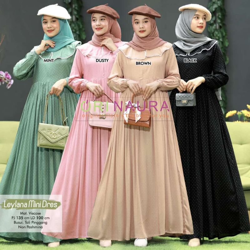 Dress mini wanita muslim leyana