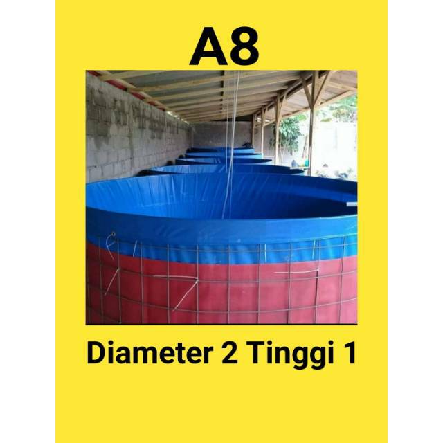 KOLAM TERPAL BUNDAR/KOLAM LELE/TERPAL TERPAL D2 T1 A8