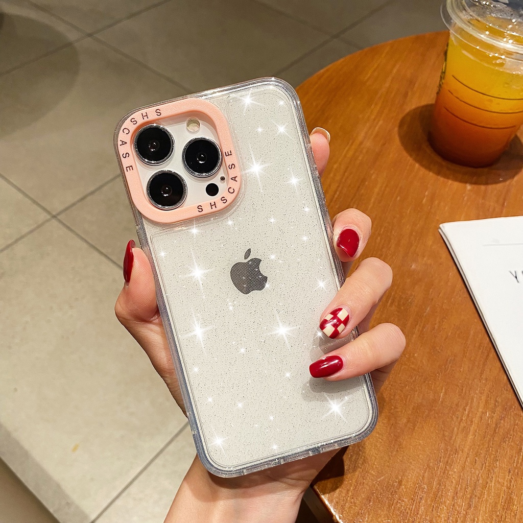 Case Bingkai Foto Gradasi Shockproof Untuk iphone 13 12 11 Pro Max 11 X XR XS Max 6 7 8 Plus SE 2020