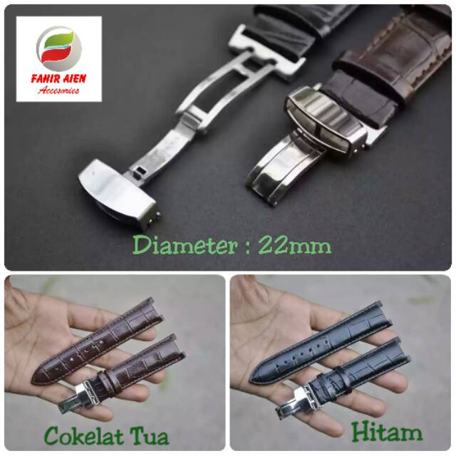 TALIJAM TALI KULIT 22MM LEATHER STRAP WATCH GC GUESS