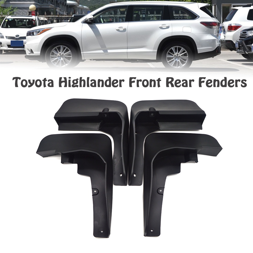 1 Set Mud Flap Pelindung Splash Untuk Fender Mobil Toyota Highlander Kluger 2011 2012 2013