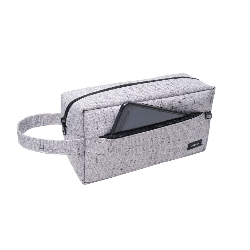 pouch hitam - travel bag hand bag clutch dopp kit tas tangan PHPC1116