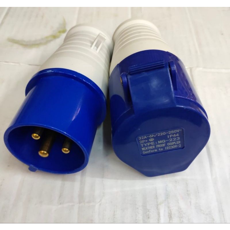 Mobile socket 3p 32amp + plug socket 3p 32amp