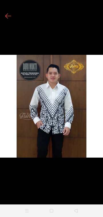 Batik Pria Duri Mukti Lapis Furing Katun Halus Sragenan Size M-xxl Asli Solo High Quality