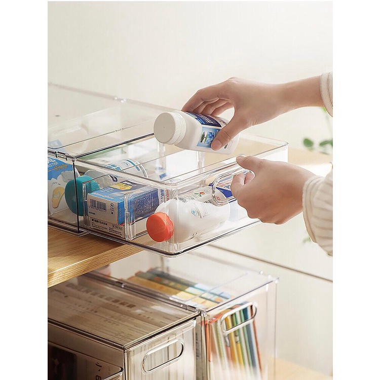 Basic Clear Drawer Storage Organiser