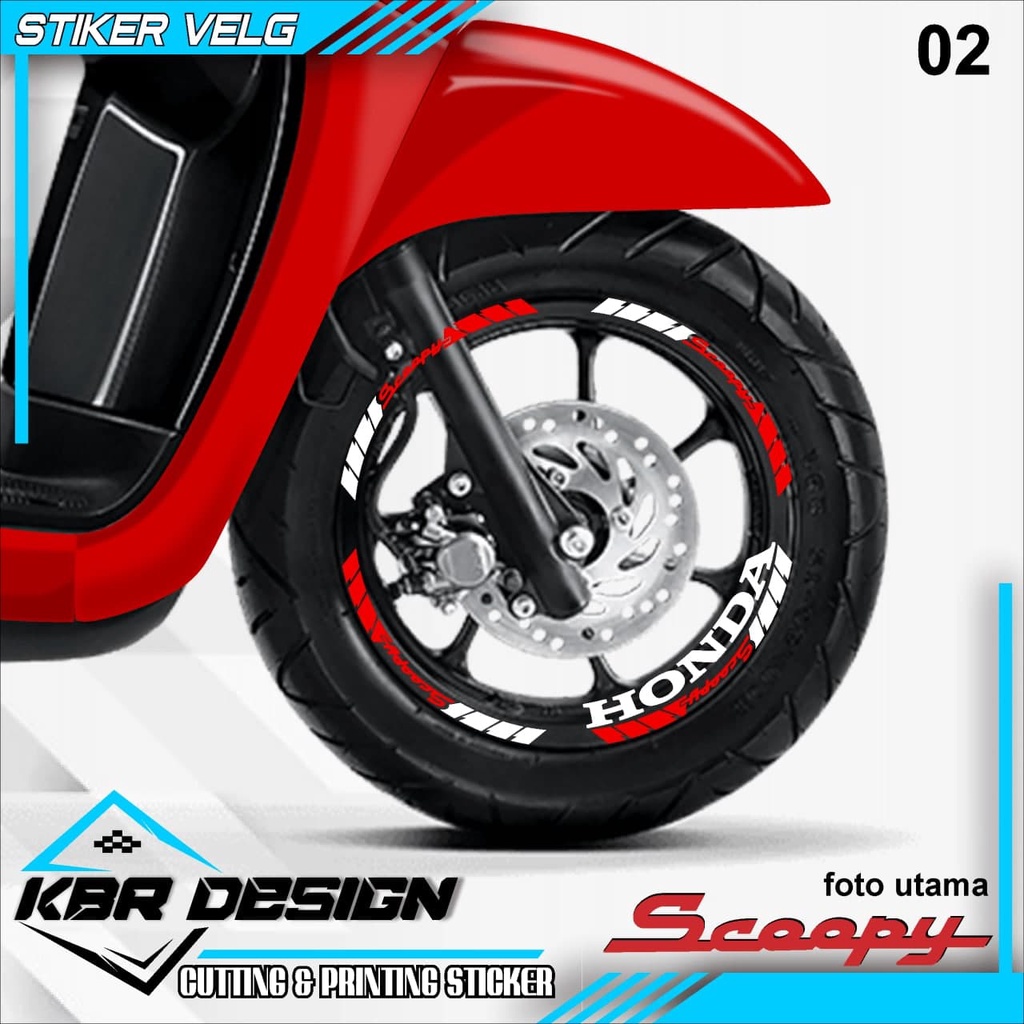COD lis velg scoopy/cuting sticker/aksesoris motor scoopy 02