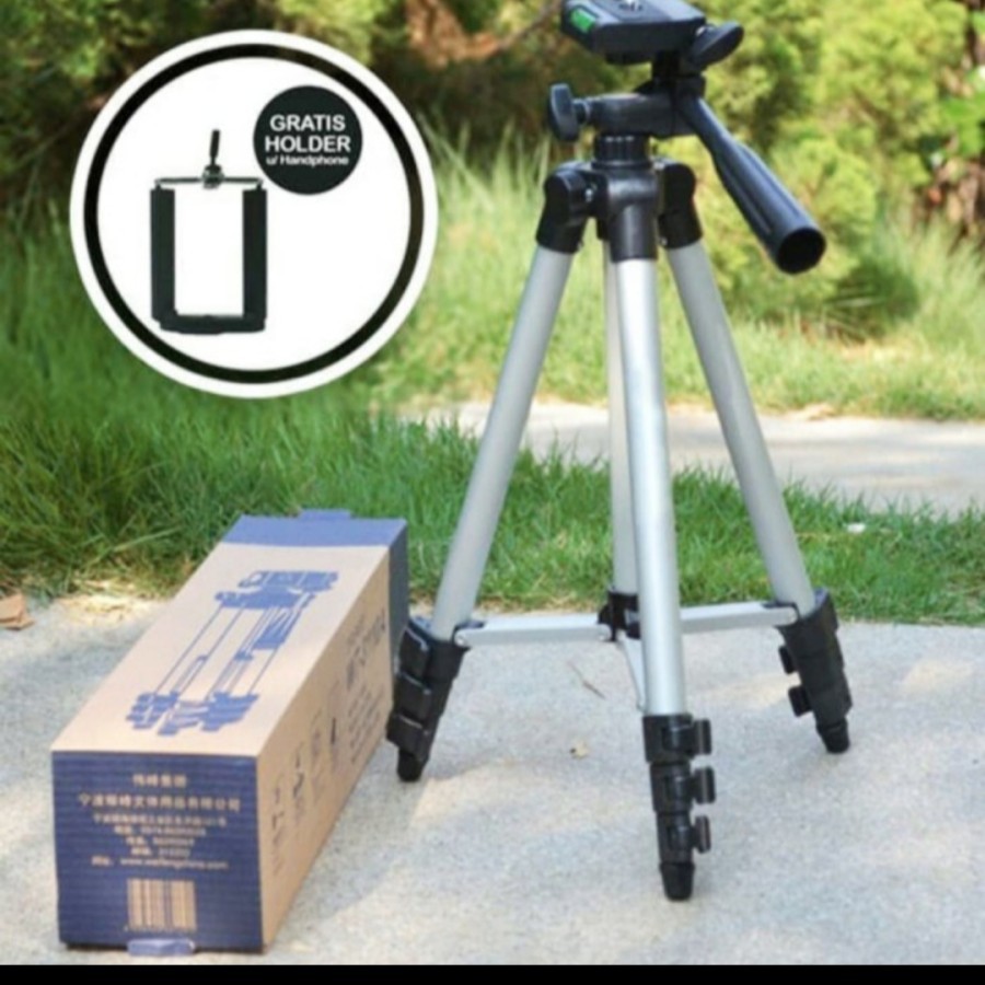 tripod 3110 weifeng tripod hp tripod kamera stand portable universal phone holder aksesoris travel