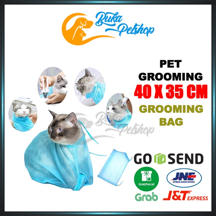 TAS KANTONG JARING KUCING MULTIFUNGSI GROOMING PET BAG