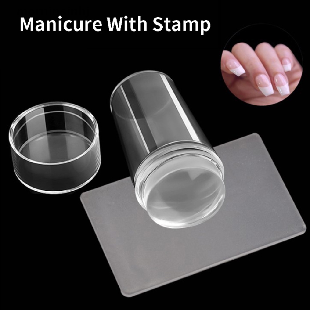 Mor Stempel Silikon Transparan Untuk Nail Art