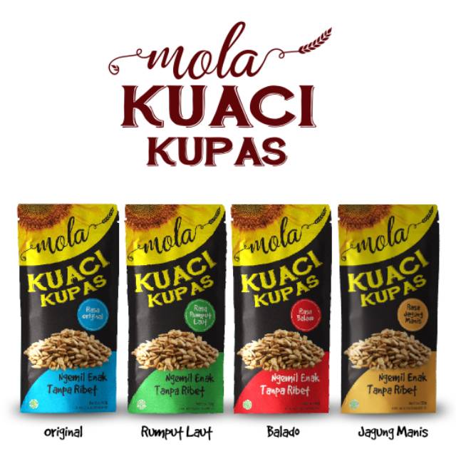 8 pc Mola Kuaci Kupas Panggang / Biji Matahari / Sunflower Seed