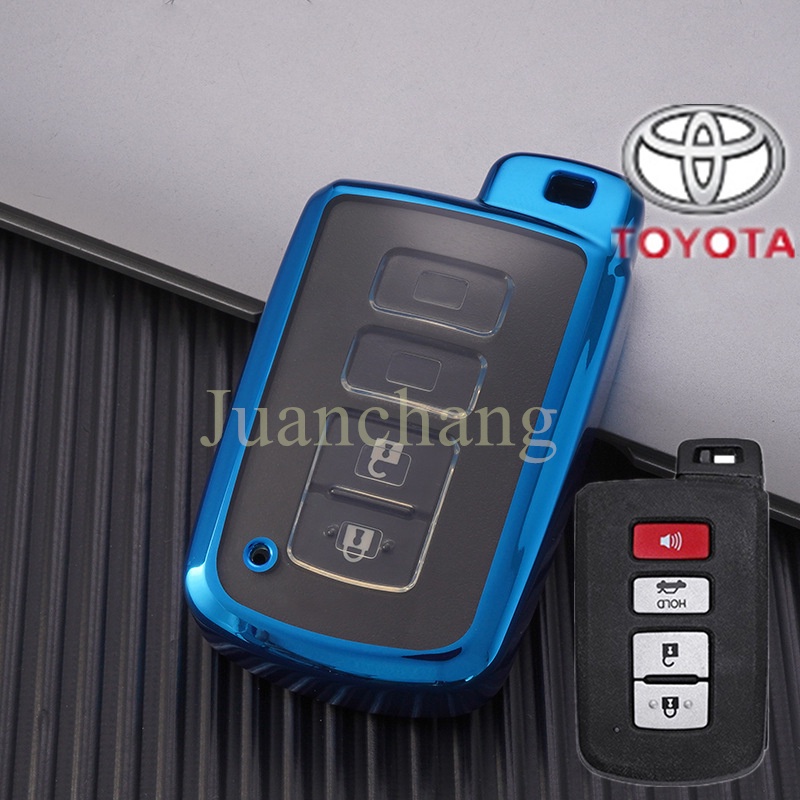 Casing Kunci Mobil Bahan TPU Untuk Toyota Camry Corolla RAV4 Highlander Avalon 2015-2017