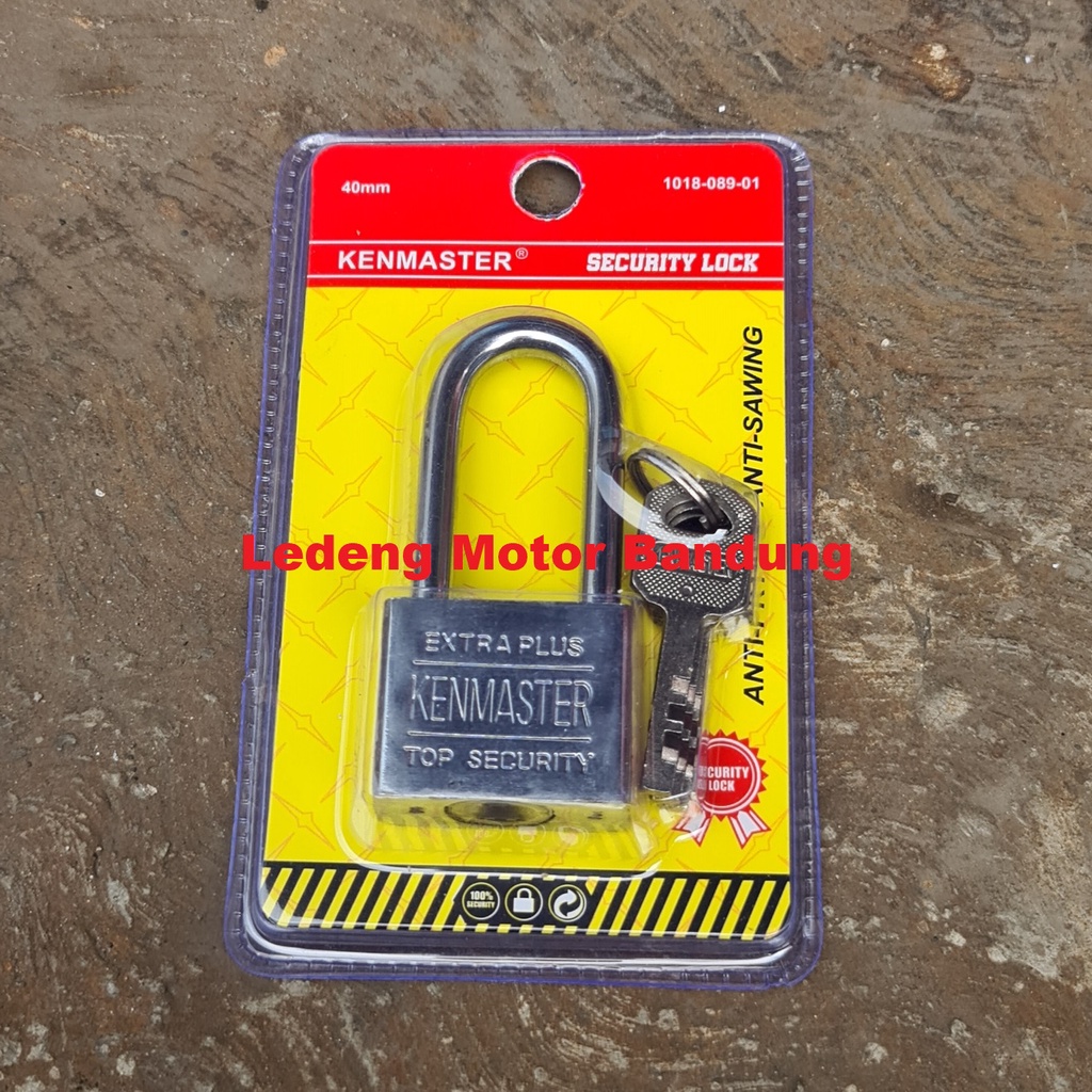 Gembok Panjang Stainless Steal Kenmaster Security Lock Long 40mm 50mm