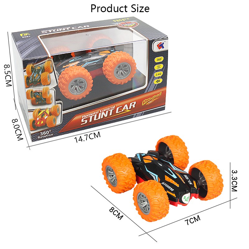 2.4GHz Electric Anti-collision 4WD Double-sided Remote Control and 360°Double Side Flips RC Car