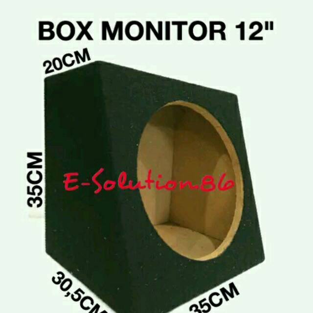 Box Monitor 12" Box Subwoofer Kotak Miring Box Audio Sound Mobil 12 inch Box Salon Box Speaker Bulat