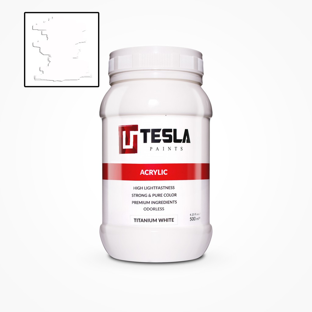 

Tesla Acrylic 500 ml titanium white