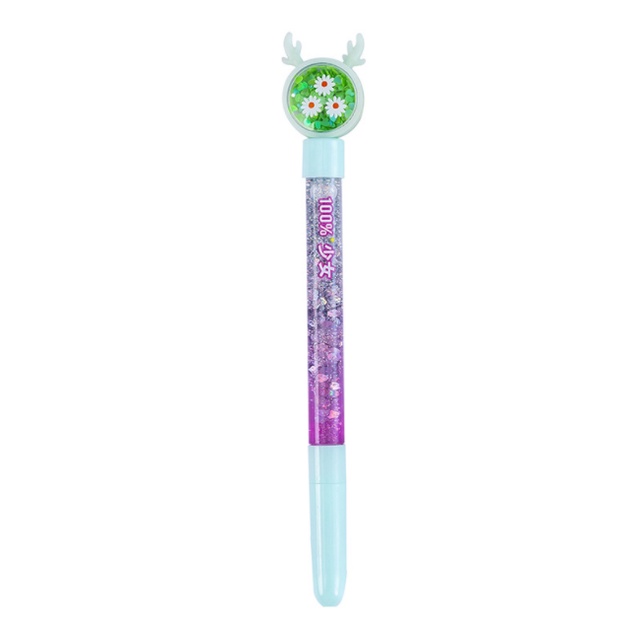 

J2 - Pulpen glitter air karakter lucu Bolpen cute motif