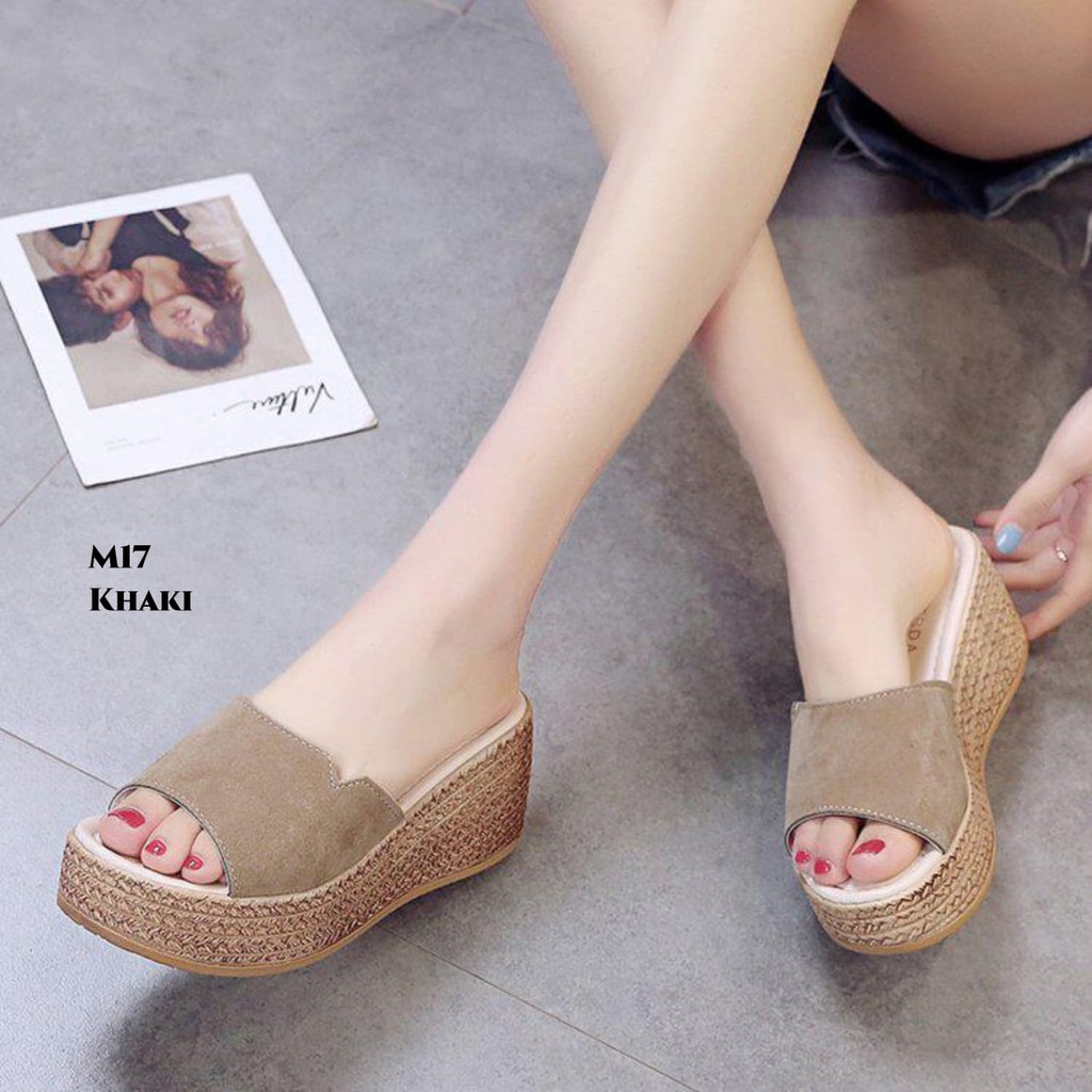 PRF RESTOCK WEDGES SANDAL FASHION M17 .