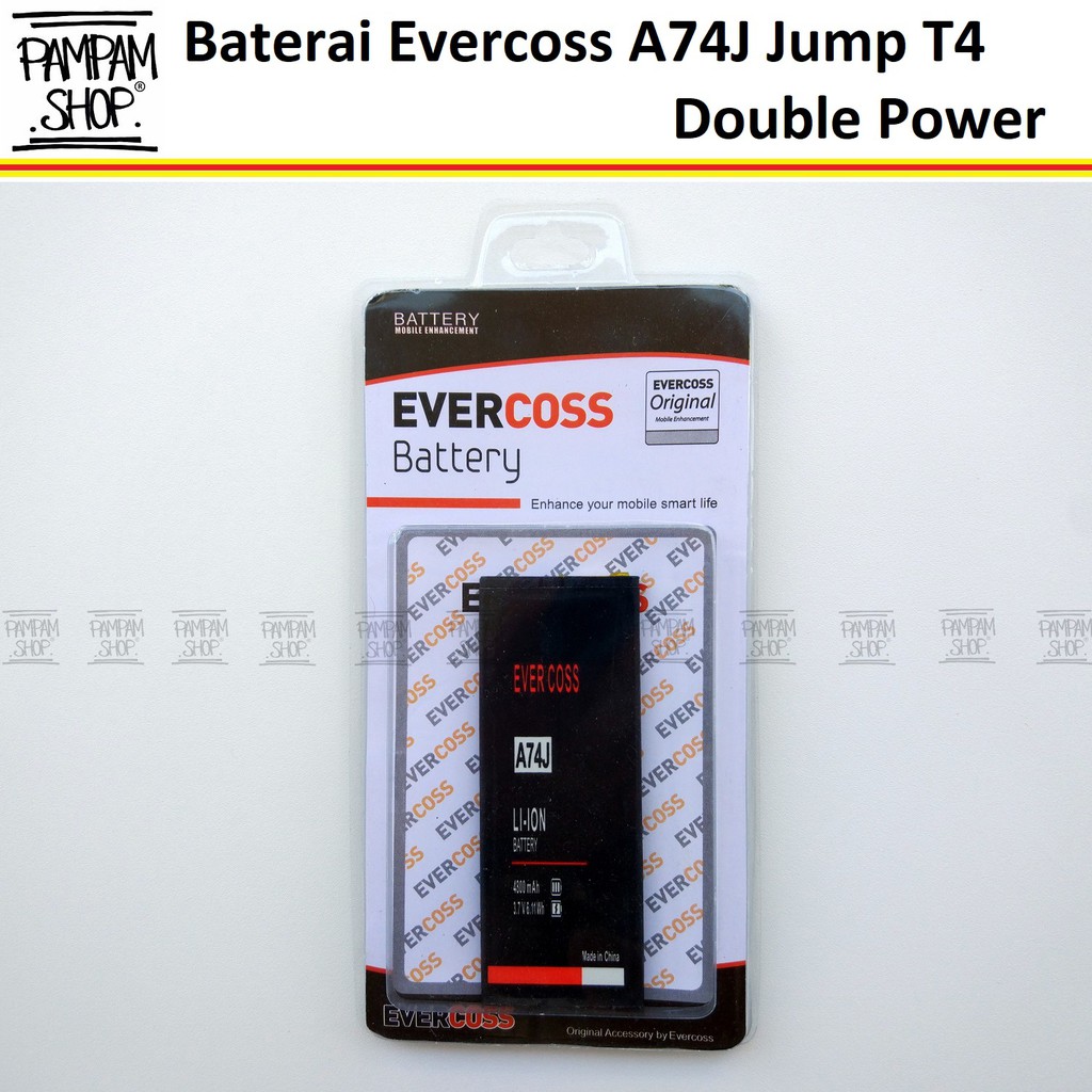 Baterai Evercoss A74J Jump T4 Original OEM Double Power Batre Batrai Battery Evercross HP Handphone