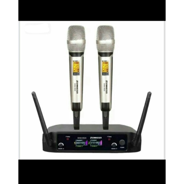 Mic Wireless Sennheiser SKM-9500 -- 2buah Mic Handheld/Pegang