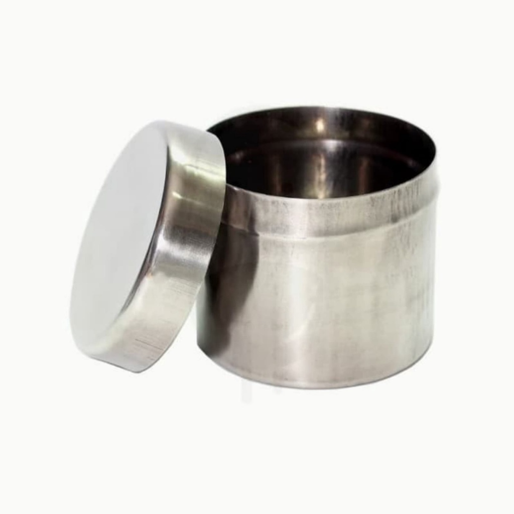 Dressing jar kom kapas 8 cm Stainless Steel