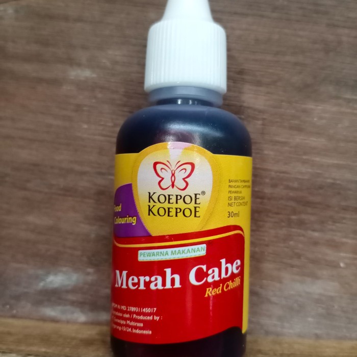 PEWARNA MAKANAN KOEPOE 30ML MERAH CABE