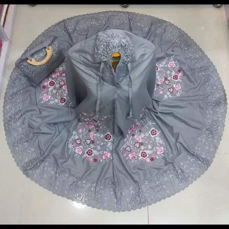 mukena khadijah bordir suji caia