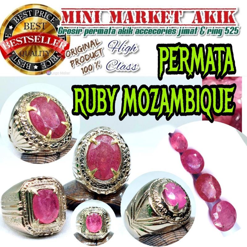 Batu permata ruby mozambique cutting / merah rubi / batu mulia delima md