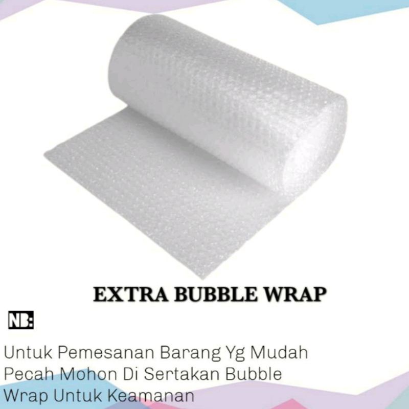 

tambahkan bubble wrap untuk packing lebih aman