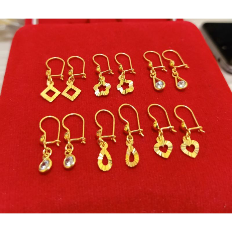 ANTING ANAK PERAK 925 LAPIS MAS 24K