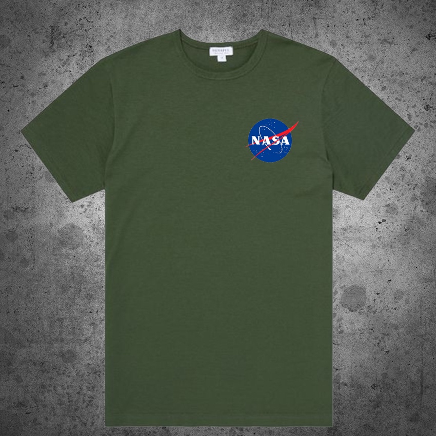 KAOS DISTRO pria LOGO&quot;NASA&quot;t-shirt distro cotton combed 30s