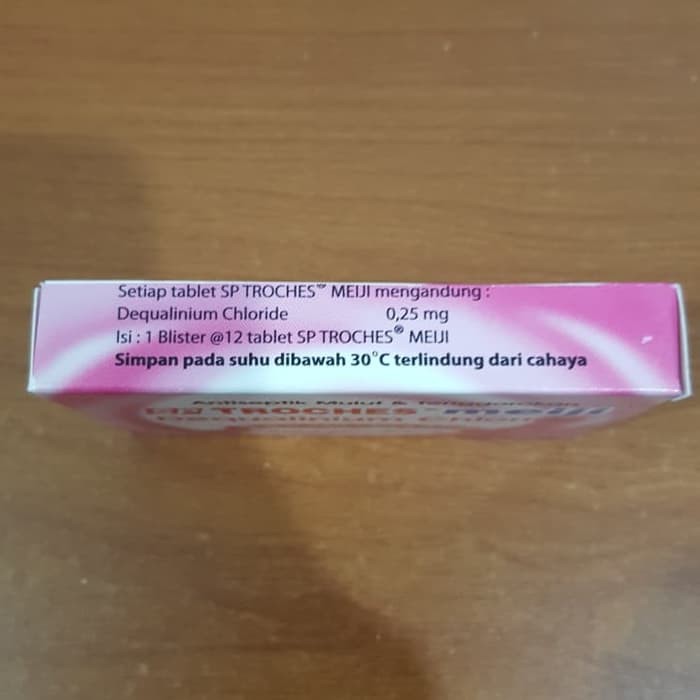 Obat Ampuh Tablet Hisap Sp Troches Meiji Rasa Strawberry Sp