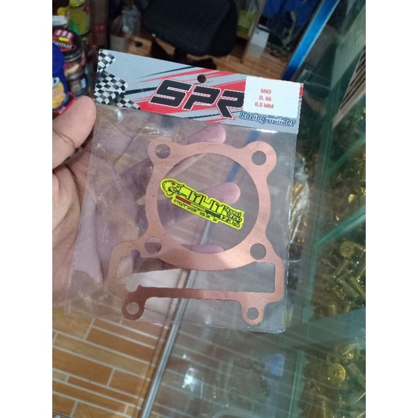 paking tembaga mio 66 tebal 0.5 paking blok head tembaga mio 66mm tebal 0.5mm SPR Racing