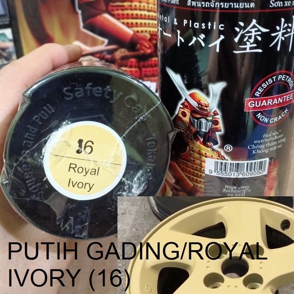 Cat Semprot Pilox Pilok Samurai Paint Kurobushi Warna Putih Gading / Royal Ivory (16) 400ml